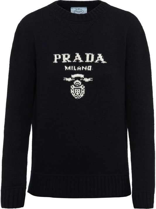 Logo-Intarsia Wool-Cashmere Jumper