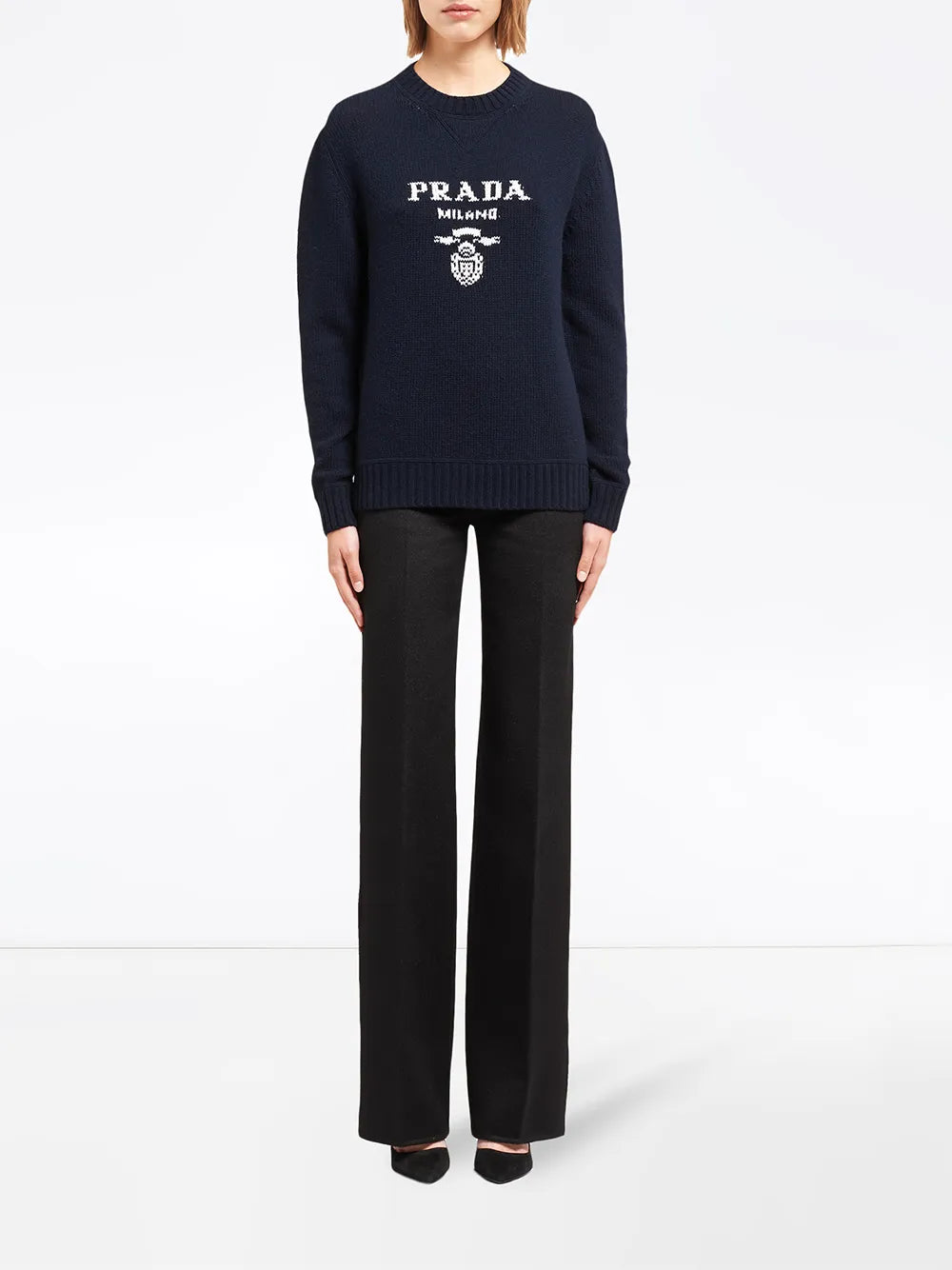 Logo-Intarsia Wool-Cashmere Jumper