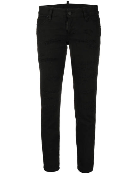 Mid-Rise Cropped Jeans