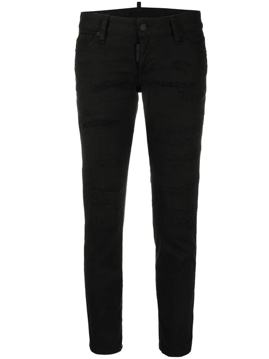 Mid-Rise Cropped Jeans