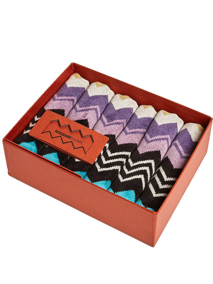 Zig-Zag Print Towel Set