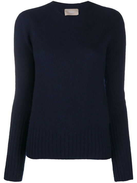 Round-Neck Knitted Jumper