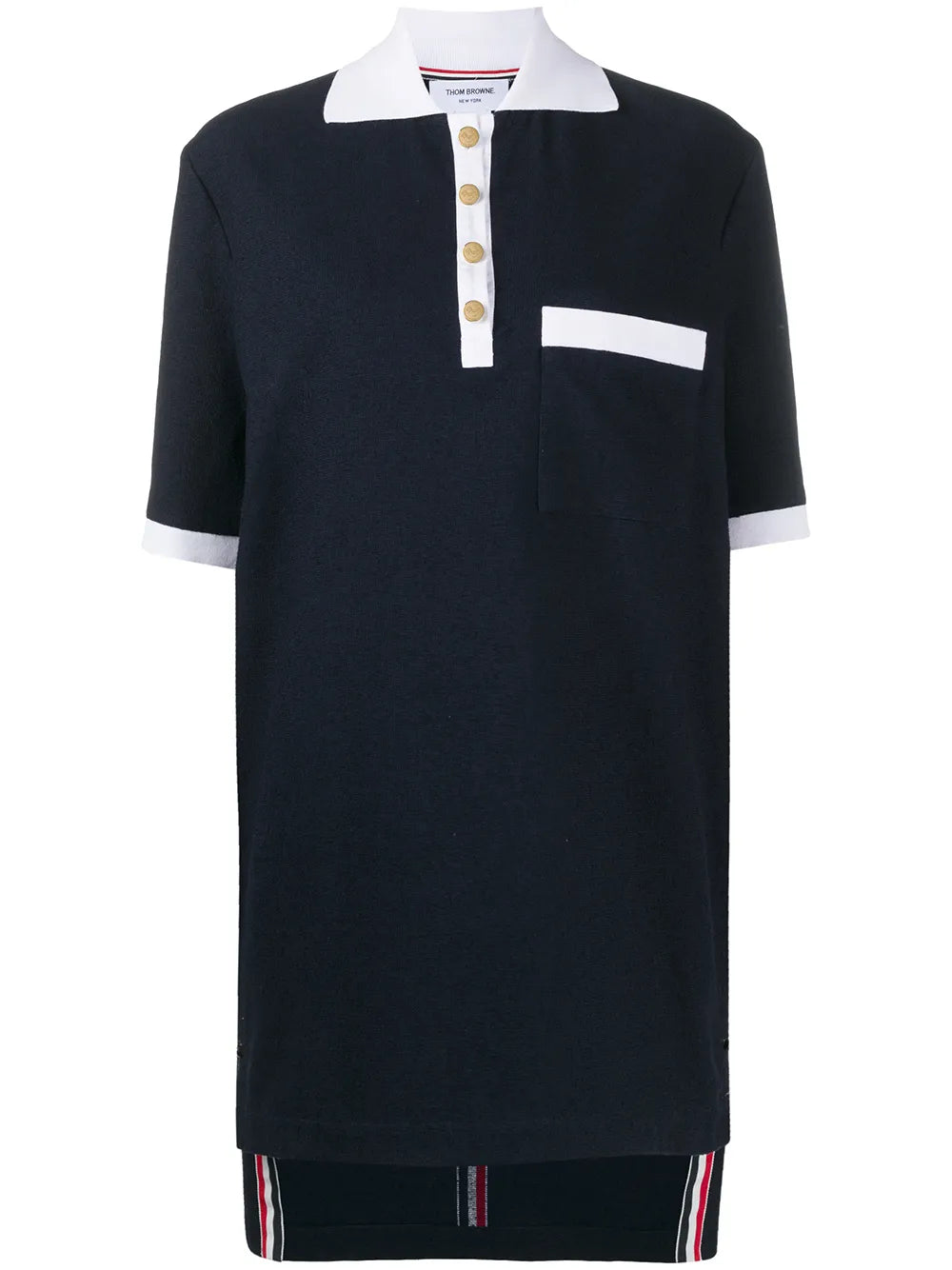 Rwb-Stripe Polo Dress
