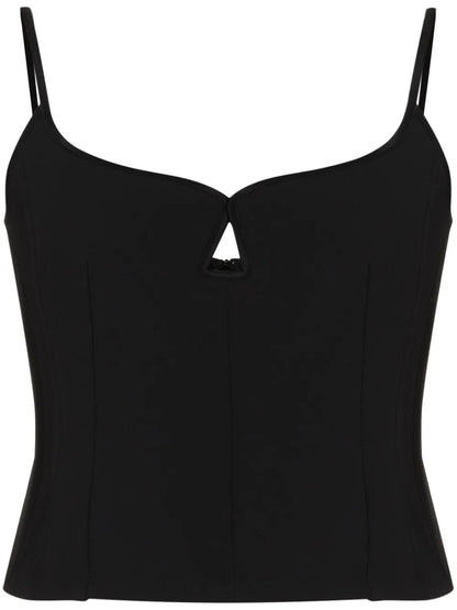 Marlo Sweetheart-Neck Top