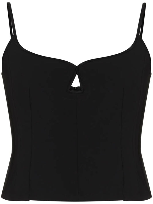 Marlo Sweetheart-Neck Top