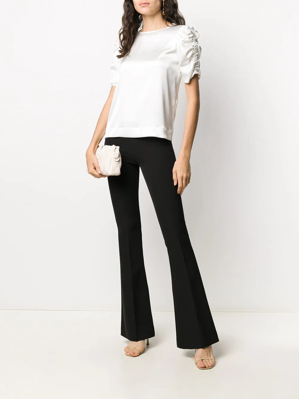Fitted Flare Trousers