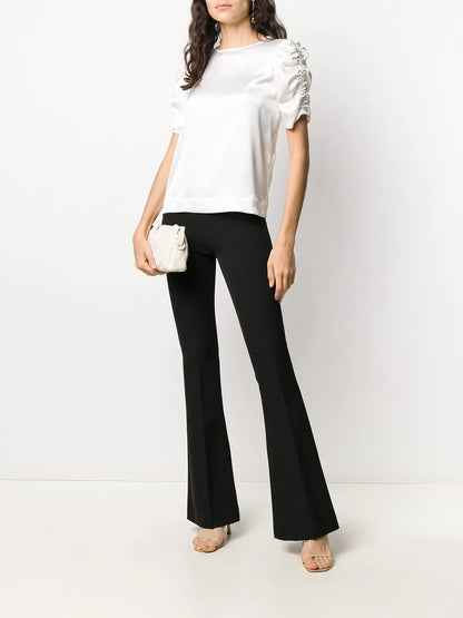 Fitted Flare Trousers