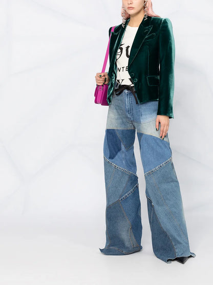 Patchwork-Detail Denim Jeans
