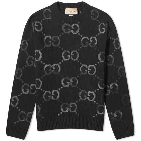 Jumbo GG Jacquard Crew Neck Jumper