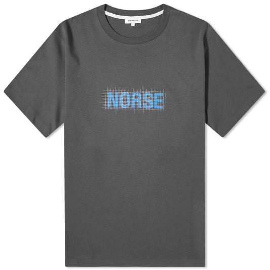 Norse Projects Jakob Organic Interlock Grid Print T-Shirt