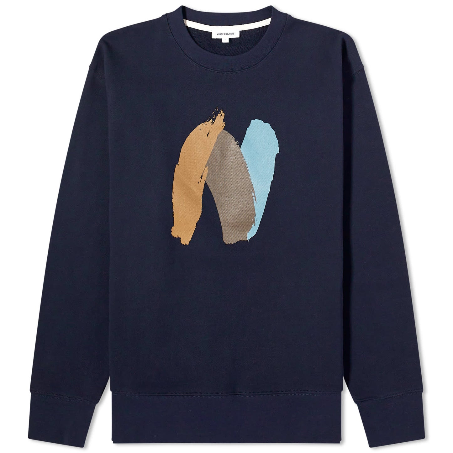 Arne Relaxed Paint N Logo Crew Sweatshirt