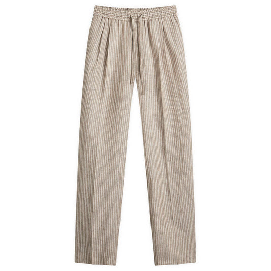 Pinstripe Linen Trousers