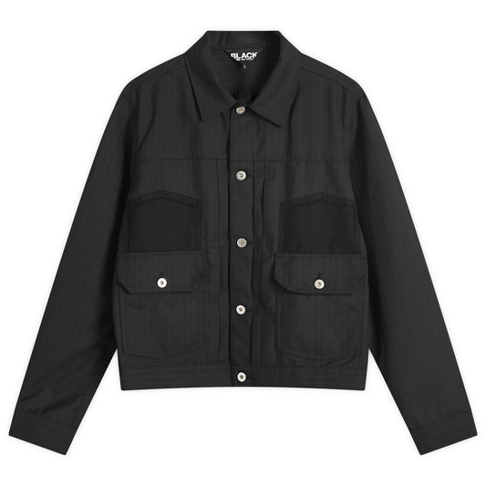 Pinstripe Trucker Jacket