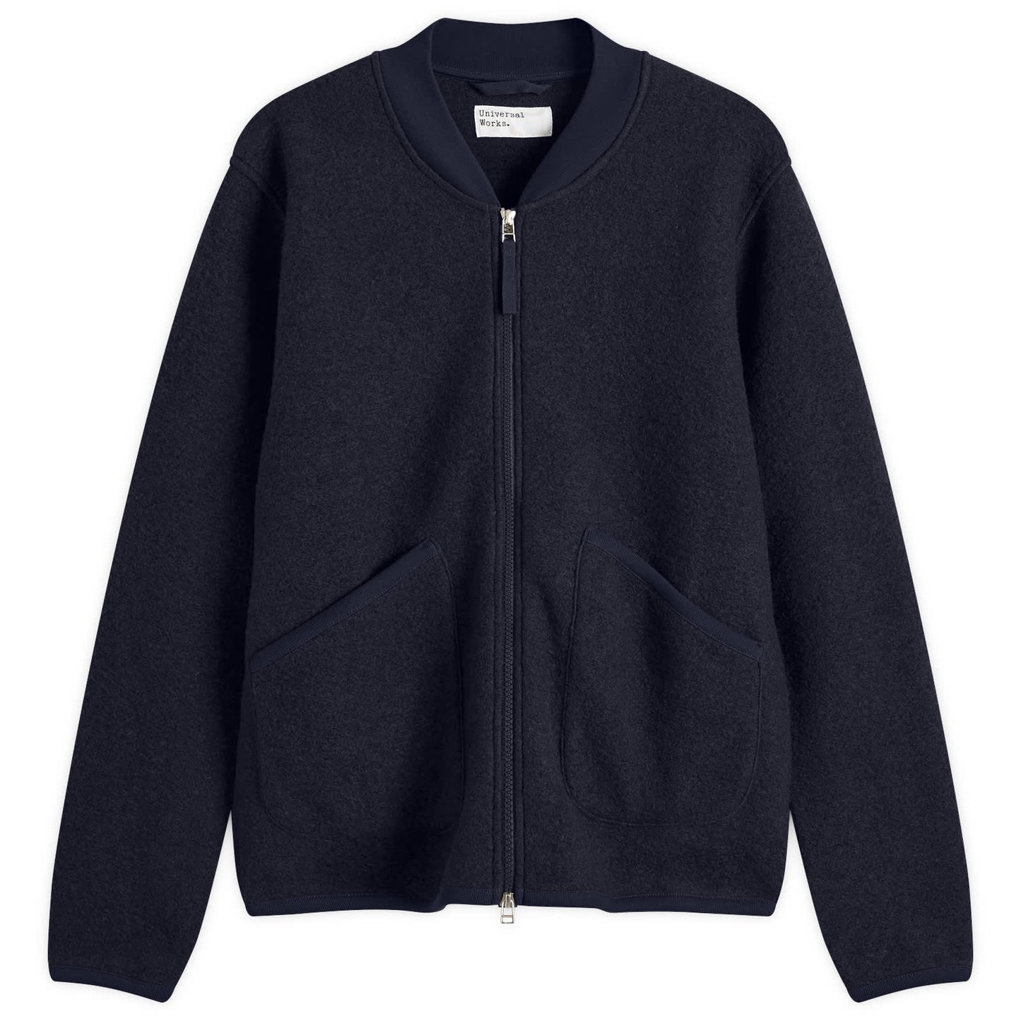 Wool Fleece Zip Bomber