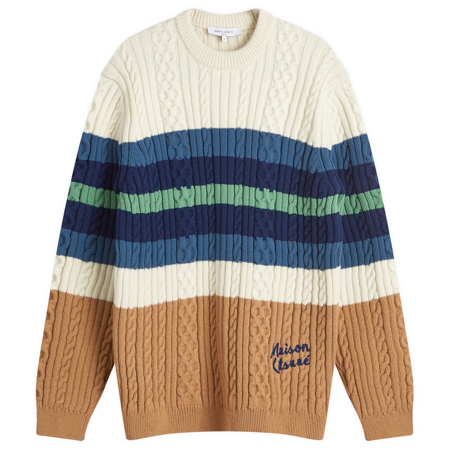Handwriting Cable Knit Jumper