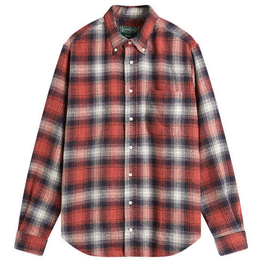 Button Down Recycled Brushed Melange Shirt