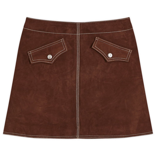 Elvy Western Suede Skirt