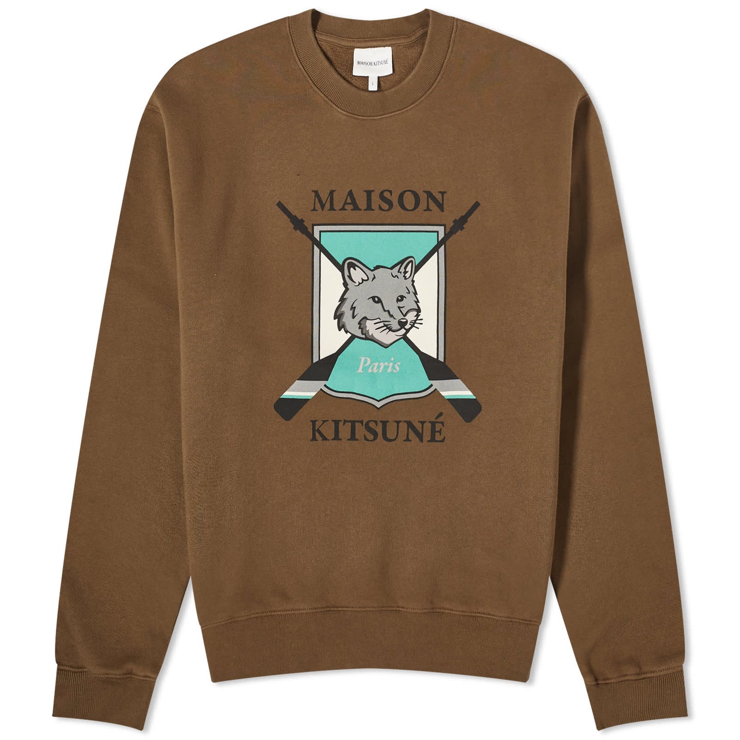 College Fox Printed Comfort Crew Sweat