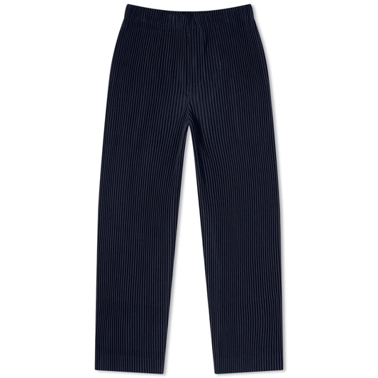 Pleated Straight Leg Pant