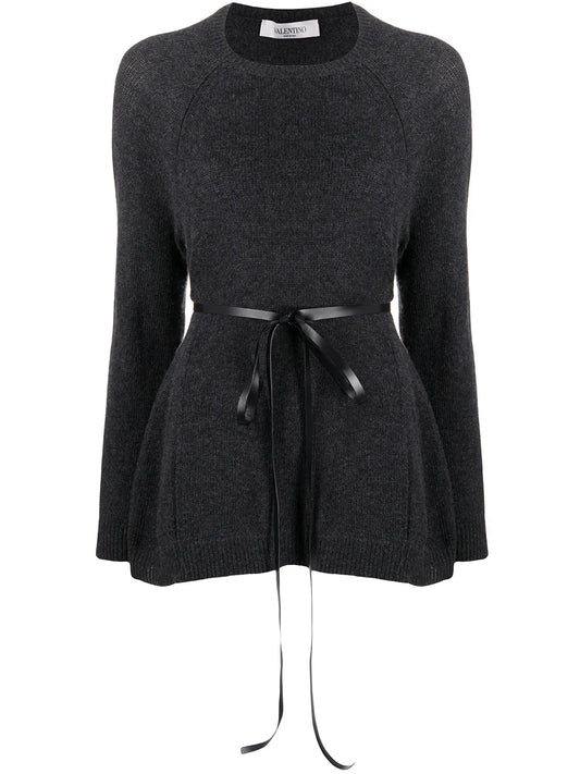 Ribbon Belted Jumper