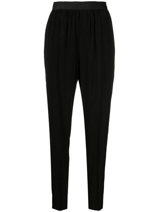 Elasticated Waistband Tapered Trousers