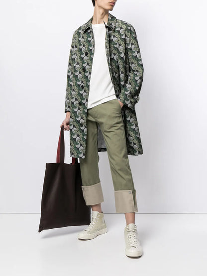 Contrast Turn-Up Trousers