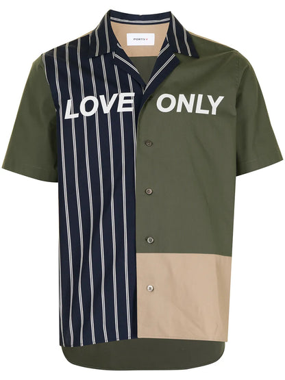 Love Only Print Panelled Shirt