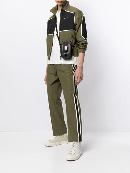Side Stripe Straight-Leg Track Pants
