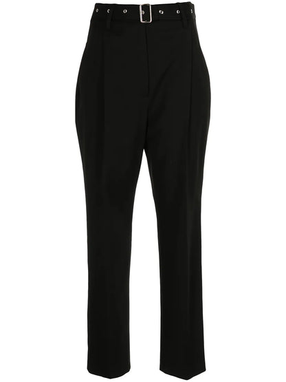 Cropped Suiting Carrot Leg Trousers
