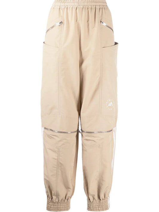 Logo Stripe Zip Front Track Pants