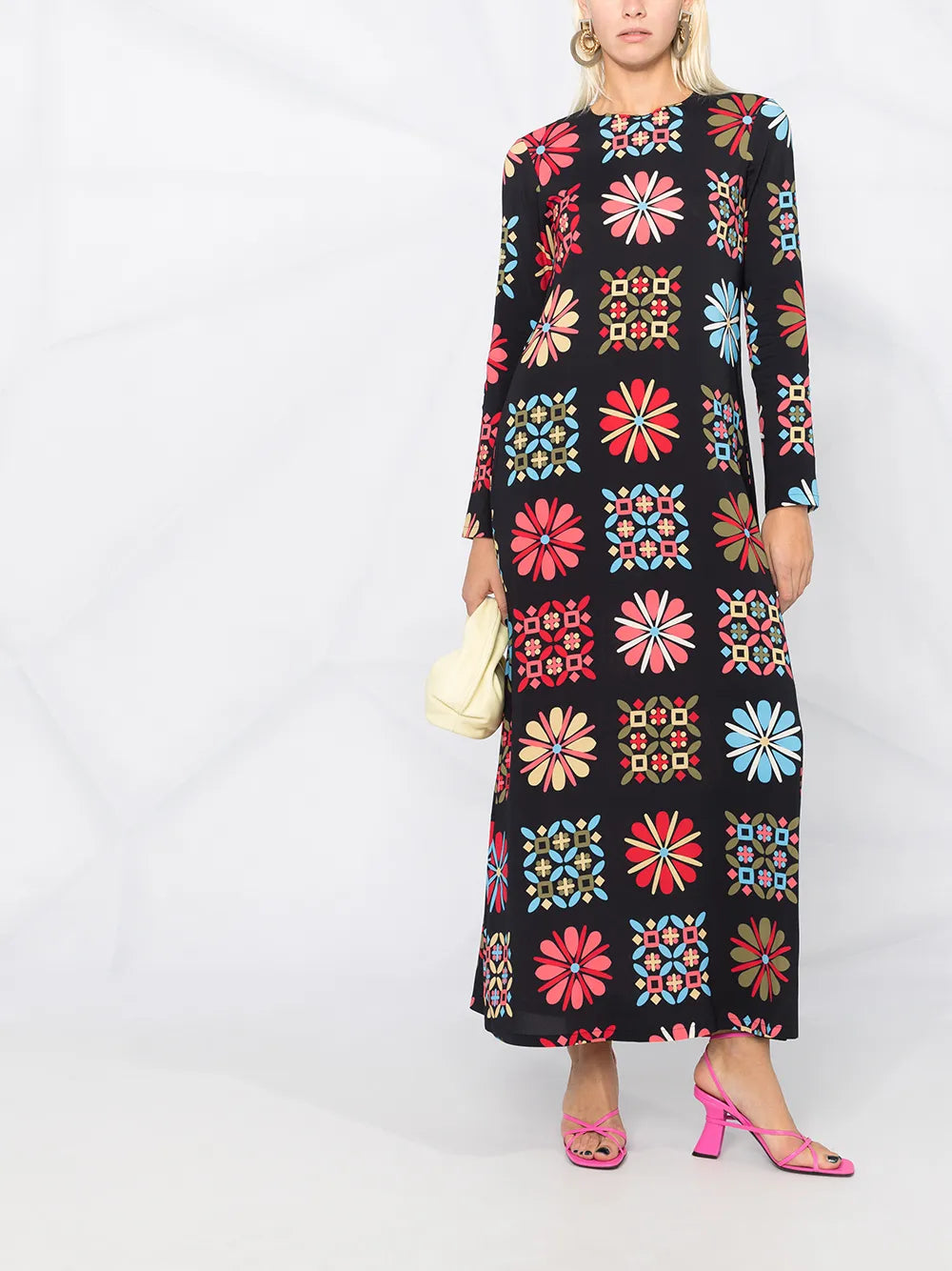 Printed Midi Dress