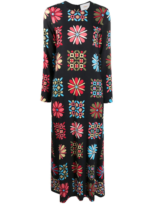 Printed Midi Dress