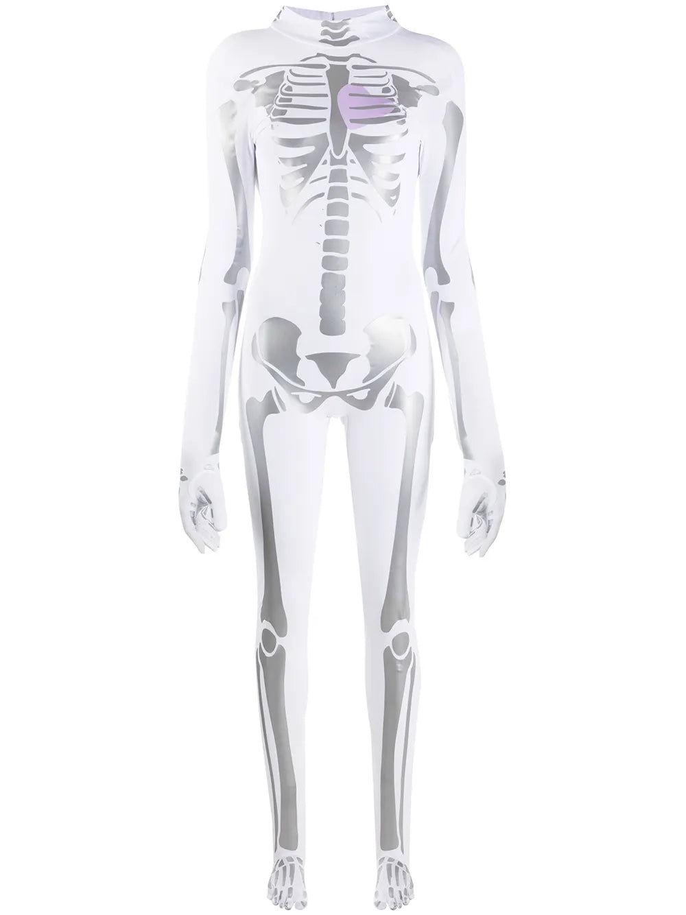 Skeleton-Print Playsuit