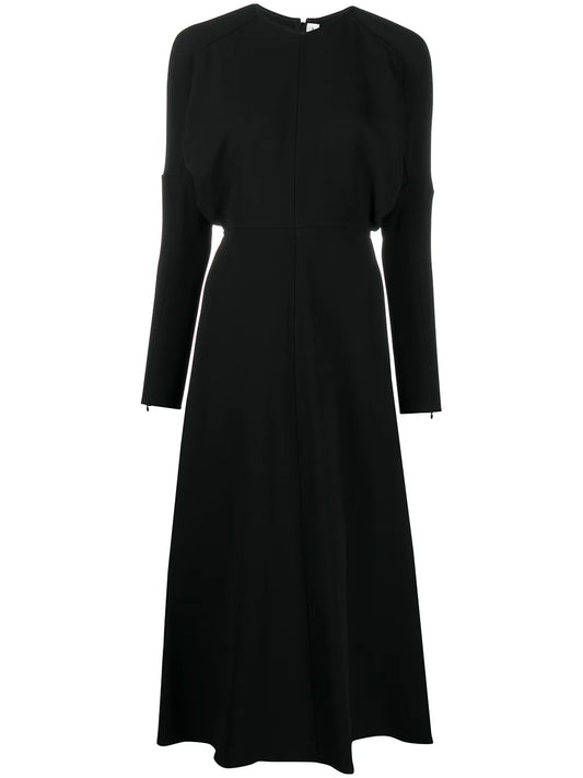 Dolman-Sleeve Midi Dress