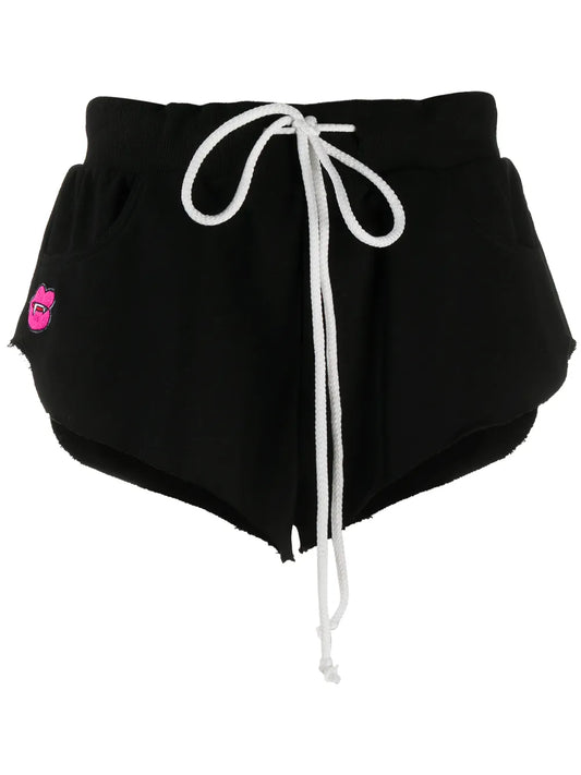 Fang-Patch Cotton Shorts