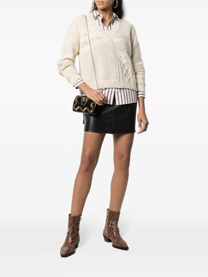 Mia Leather Mini Skirt