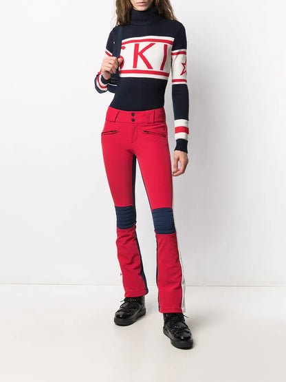 Ski Intarsia Knit Roll Neck Jumper
