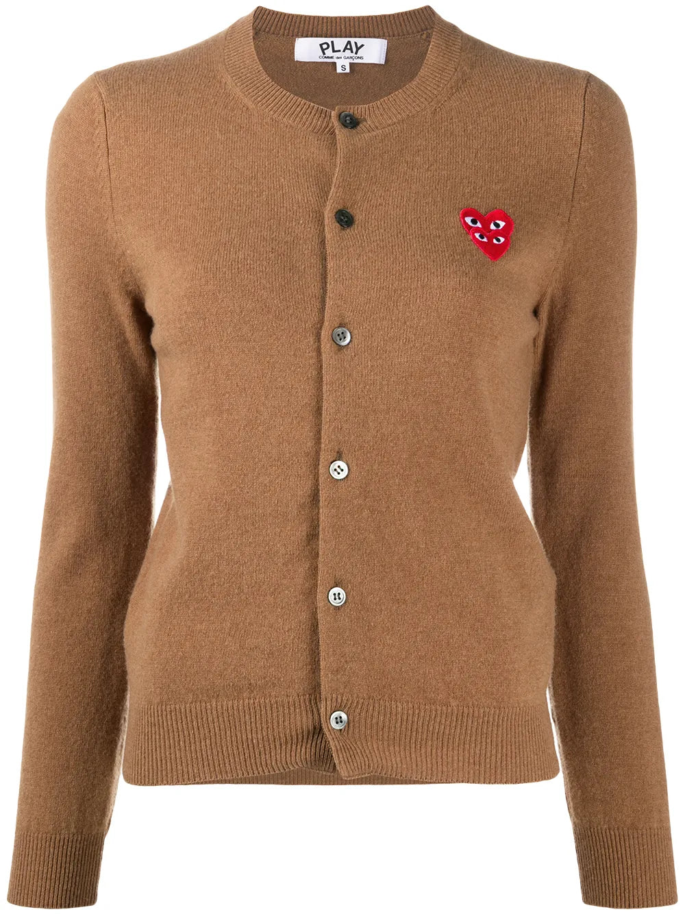 Embroidered-Logo Knit Cardigan