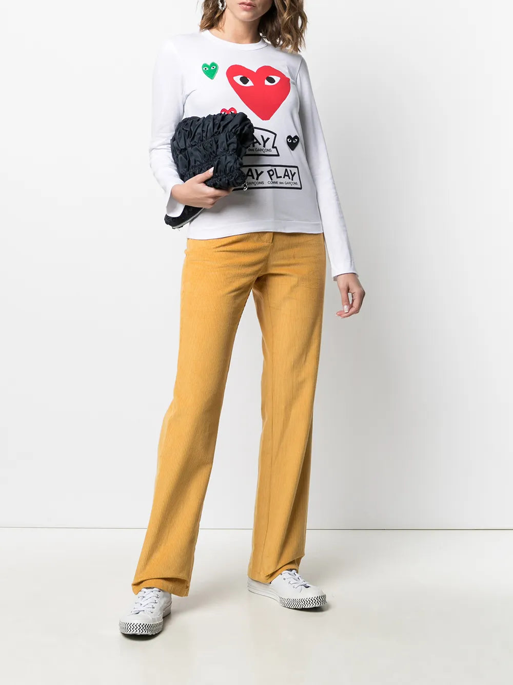 Long-Sleeved Multi-Logo T-Shirt