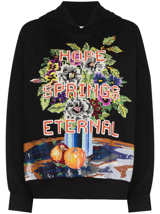 Hope Spring Eternal Sequinned Hoodie