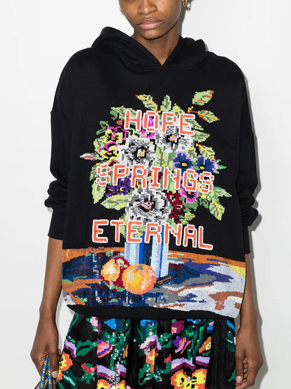 Hope Spring Eternal Sequinned Hoodie