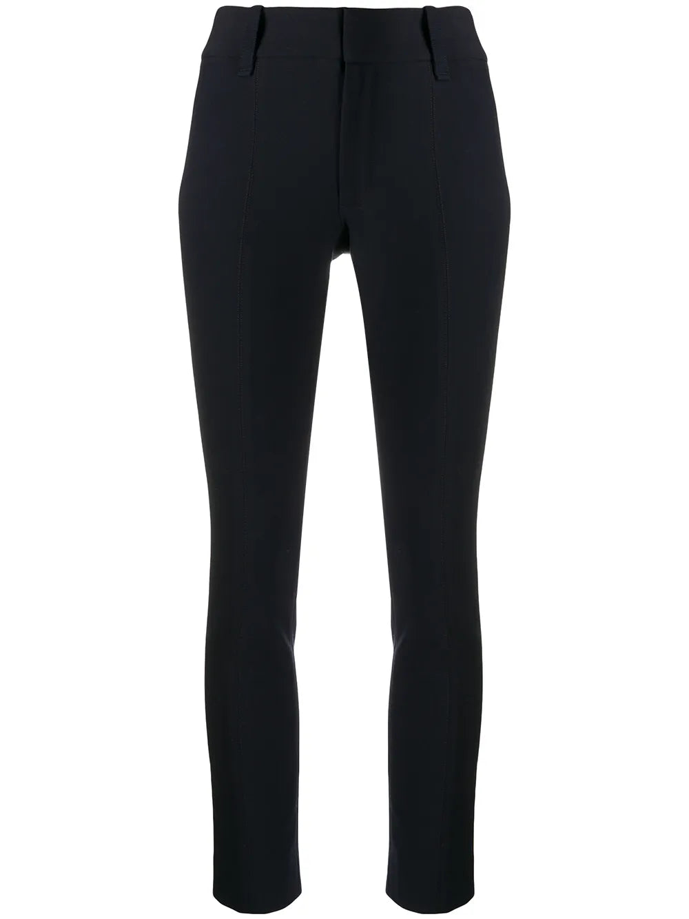 High-Waist Cropped Skinny Trousers