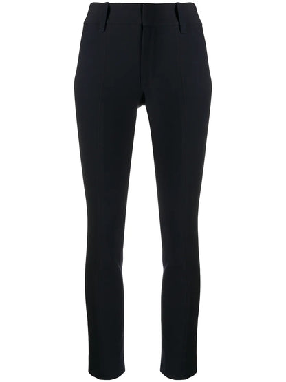High-Waist Cropped Skinny Trousers