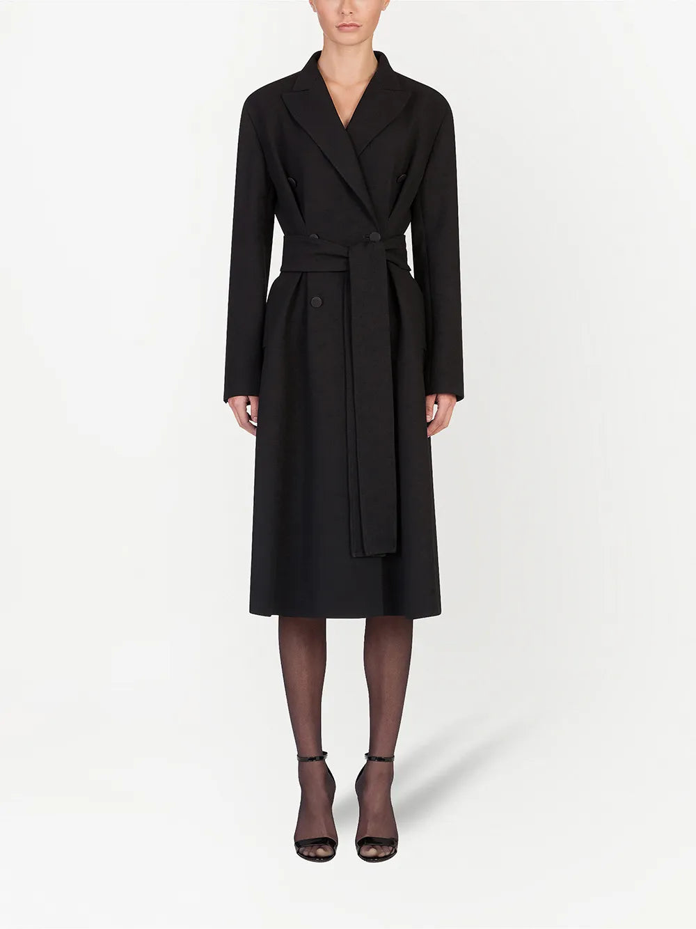 Belted Double-Breasted Coat