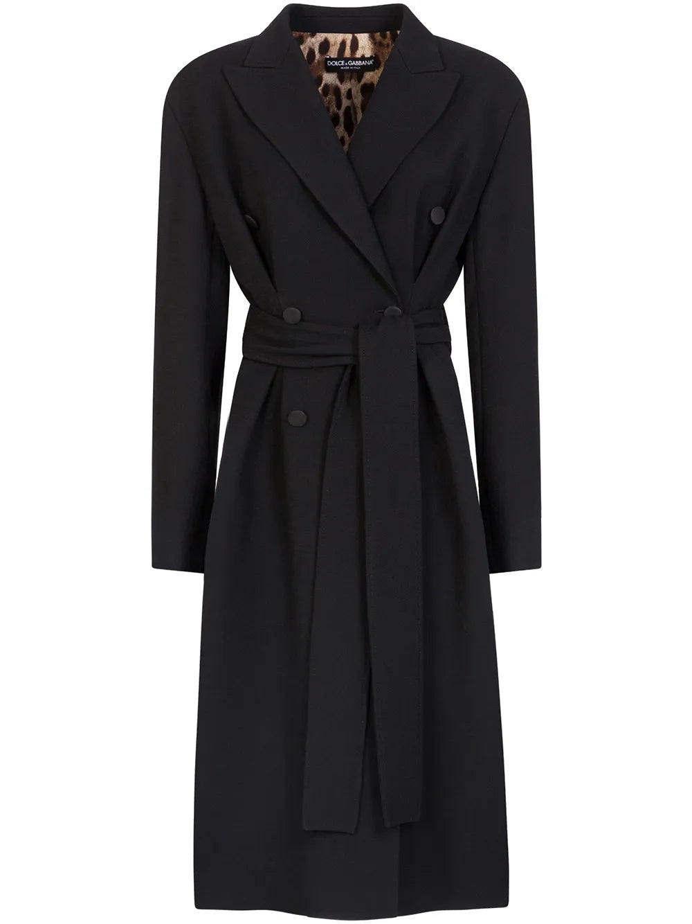 Belted Double-Breasted Coat