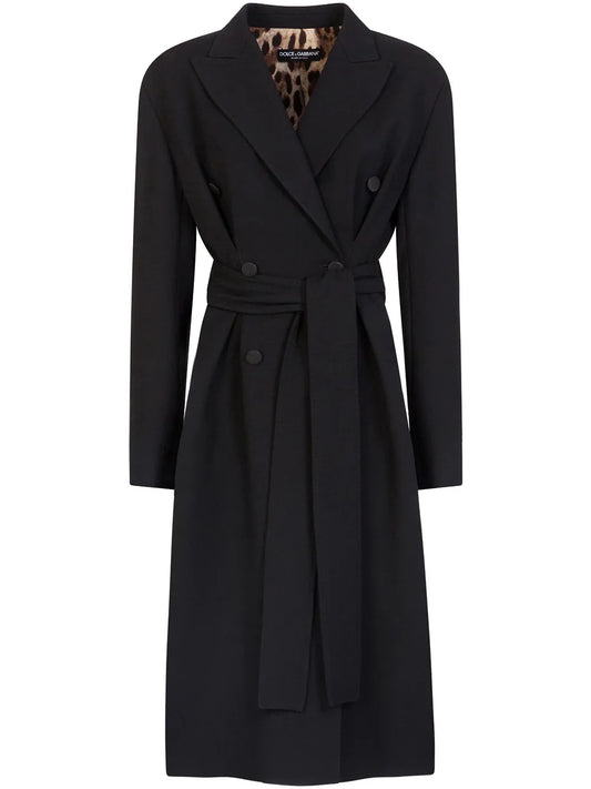 Belted Double-Breasted Coat