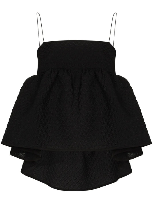 Selena Ruffled Textured Top