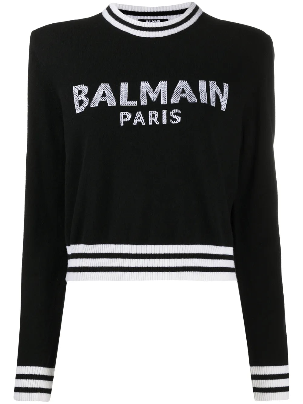 Intarsia-Knit Logo Jumper
