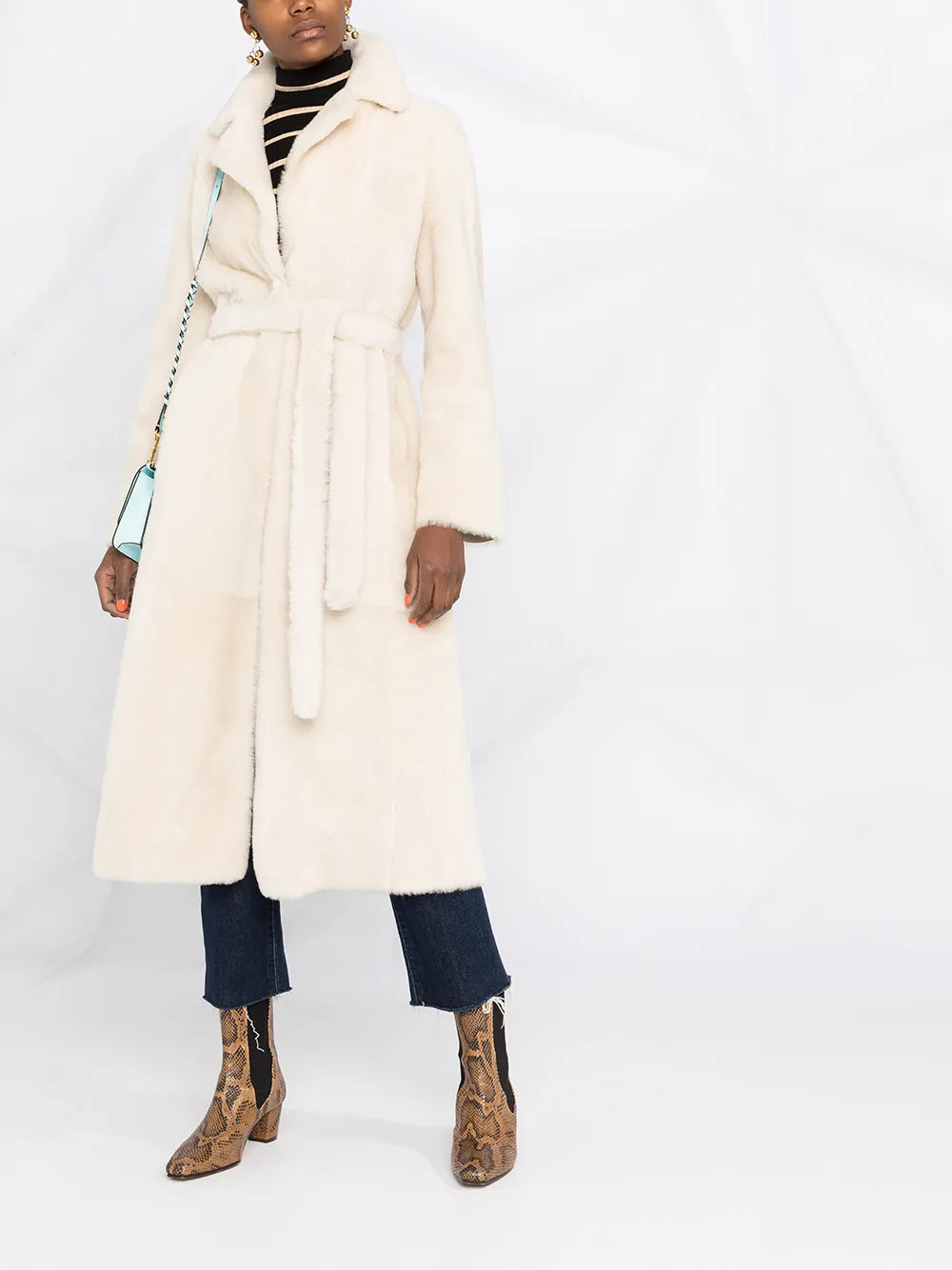 Full-Length Shearling Coat