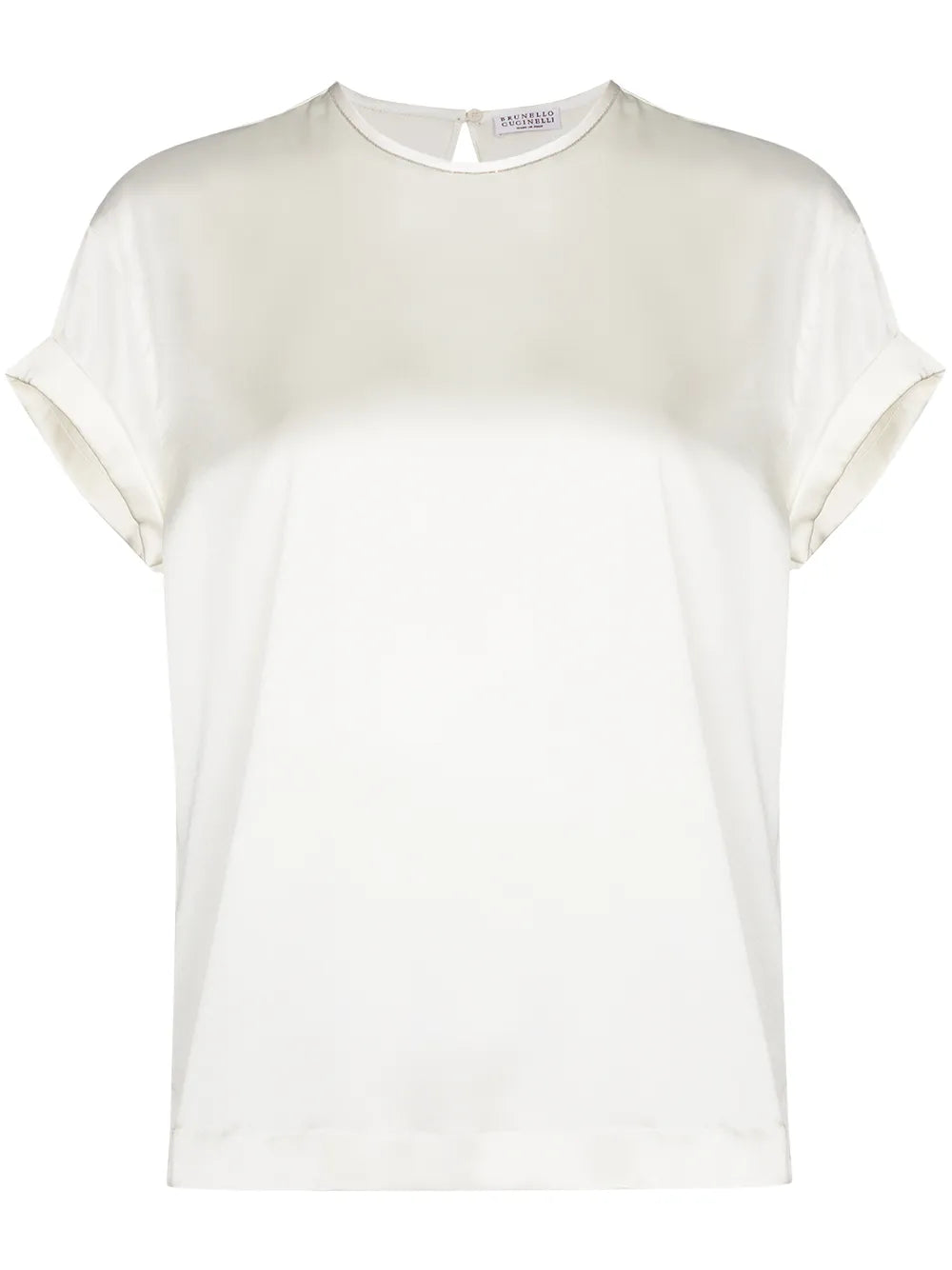 Silk Crew-Neck T-Shirt